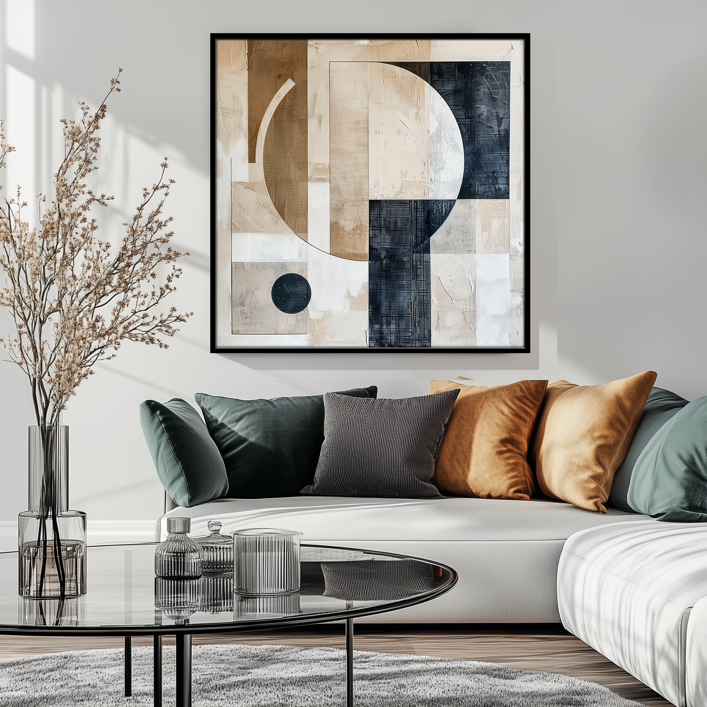SALIDA DE LA LUNA EN EL DESIERTO - Impresión artística Fine Art en papel de calidad museo/premium.