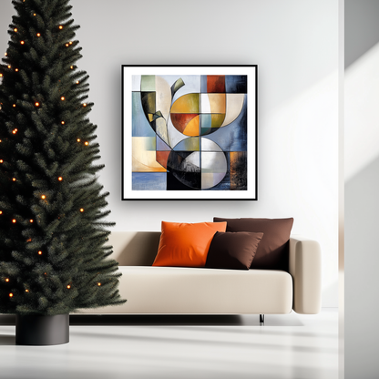 GEOMETRY IN BLOOM - Fine Art Giclee Print /Museum Quality Paper